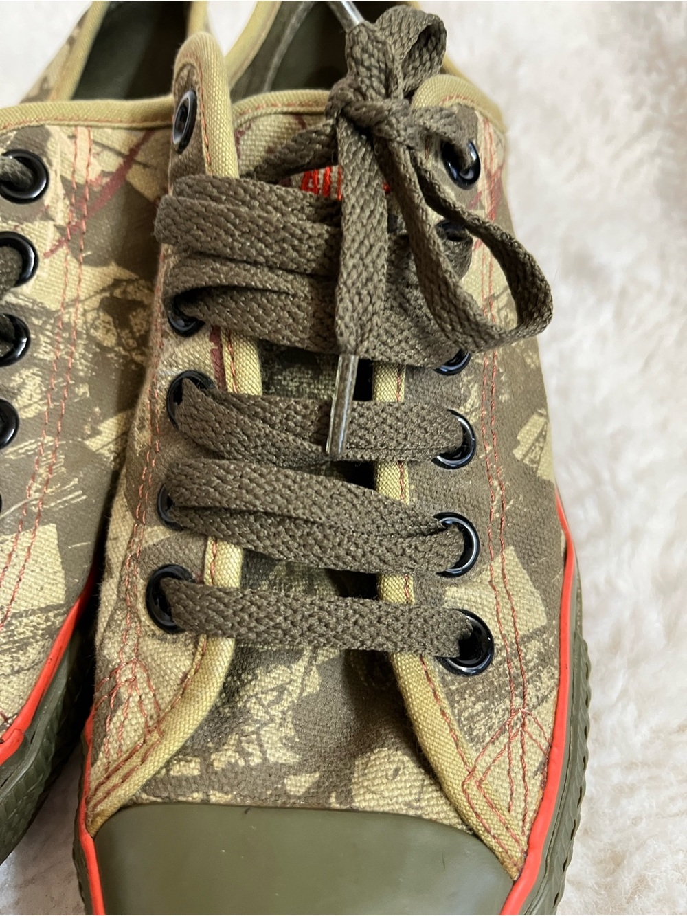 CONVERSE Chuck Taylors Low Shoes "CT Conversations" Mens Sz 4.5 Olive Green Rare - Picture 6 of 14
